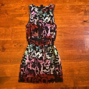 Urban Outfitters Multicolor Graphic Mini Dress